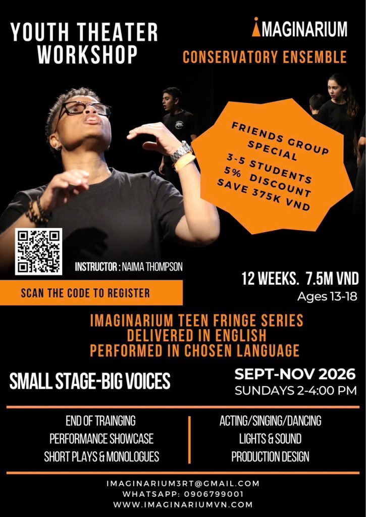 Youth Theater Workshop | Sep–Nov 2026 | Ages 13–18